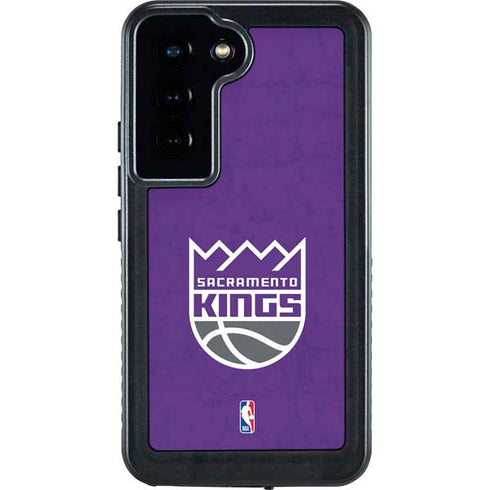 NBA Sacramento Kings Distressed Galaxy S24 Waterproof Case
